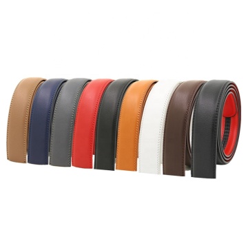 Men's Genuine Leather Automatic Belt with 3.5CM Width and Dual Cowhide Layers