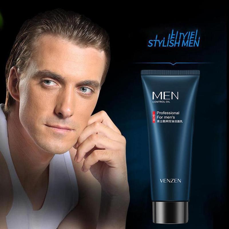 Only Mens Professional Foam Wash Cleanser Face Washing Oil Control Anti Dirt Bubble Skin Care
