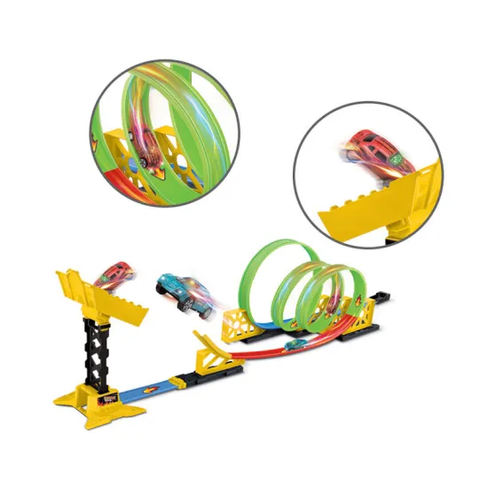 Wholesale 25PCS Luminous Track Car Set: High-Speed Slot Racing Toys