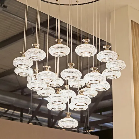 Luxury Custom Chandelier for Hotel Villa Living Rooms with High Ceilings