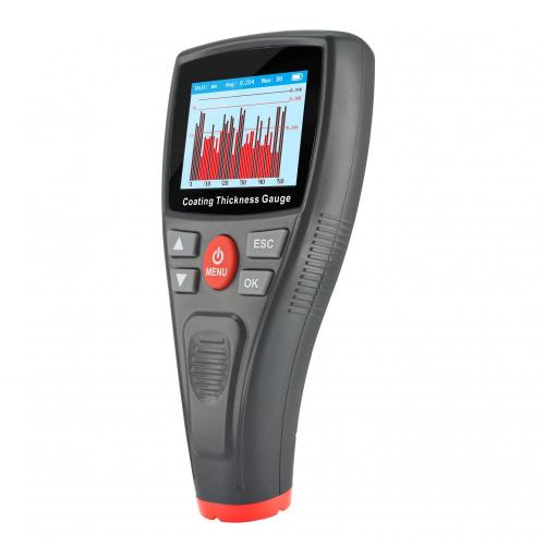 A digital coating thickness gauge with high-definition display