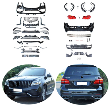 ترقية GL إلى GLS 63 Look Car Body Kit مع نمط ضوء الذيل لـ Mercedes Benz GL Class X166 GL350 GL400 GL450 GL500