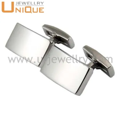 Fashion cufflinks blanks Small quantity stainless steel cufflinks