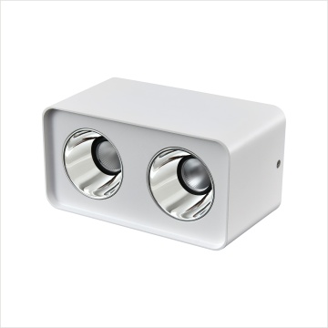 Commercial Dimmable Aluminium Housing Cylindrical CCT COB Narrow Beam Surface Mounted LED Spotlight