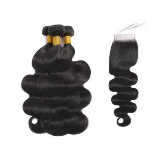 10A Grade Brazilian Virgin Hair Extensions: 3 Packs of Body Wave Bundles - 100% Unprocessed Human Hair