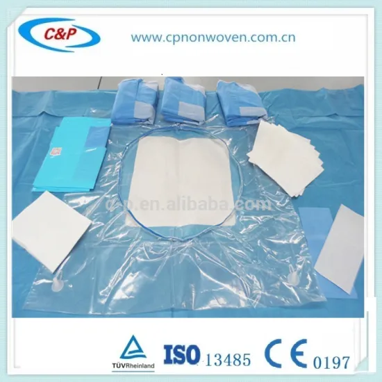 Disposable Surgical Caesarean Drapes Pack With Pouches with CE manufacturer