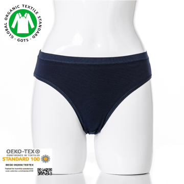 Custom eco friendly recyclable combed cotton panties for women