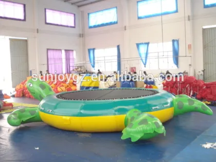 Hot sale inflatable turtle water trampoline for water playground