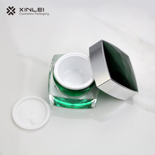 15 g Luxury Square Cosmetic Acrylic Jar