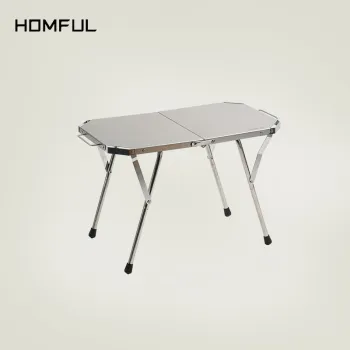 Stainless Steel Portable Folding Picnic Table for Outdoor Camping