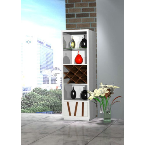 Wine Cellar Furniture Modern white high gloss wine rack Manufactory