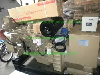 cummins 6BTA engine 80kw marine diesel generator set