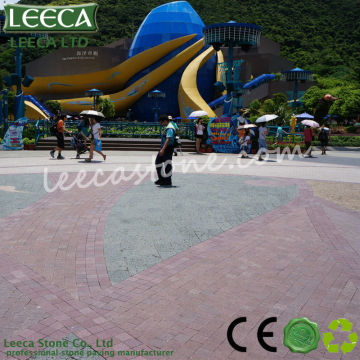 Interlocking granite cobblestone