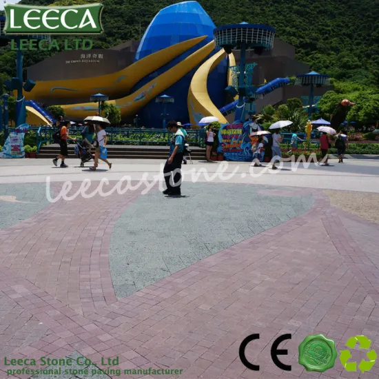 Interlocking granite cobblestone