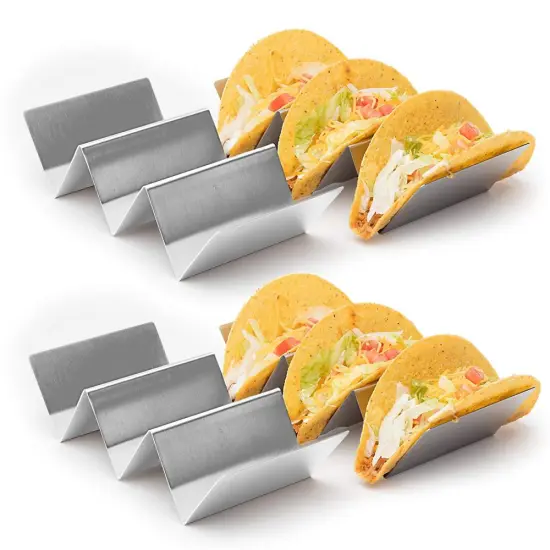 2-Pack Taco Holder Stand Stainless Steel