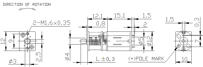 10rpm gear motor