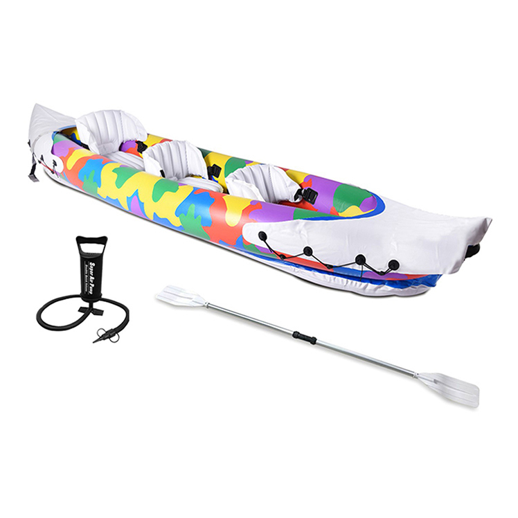 Nueva Puntada de caída personalizada inflable KAYAK 3 persona