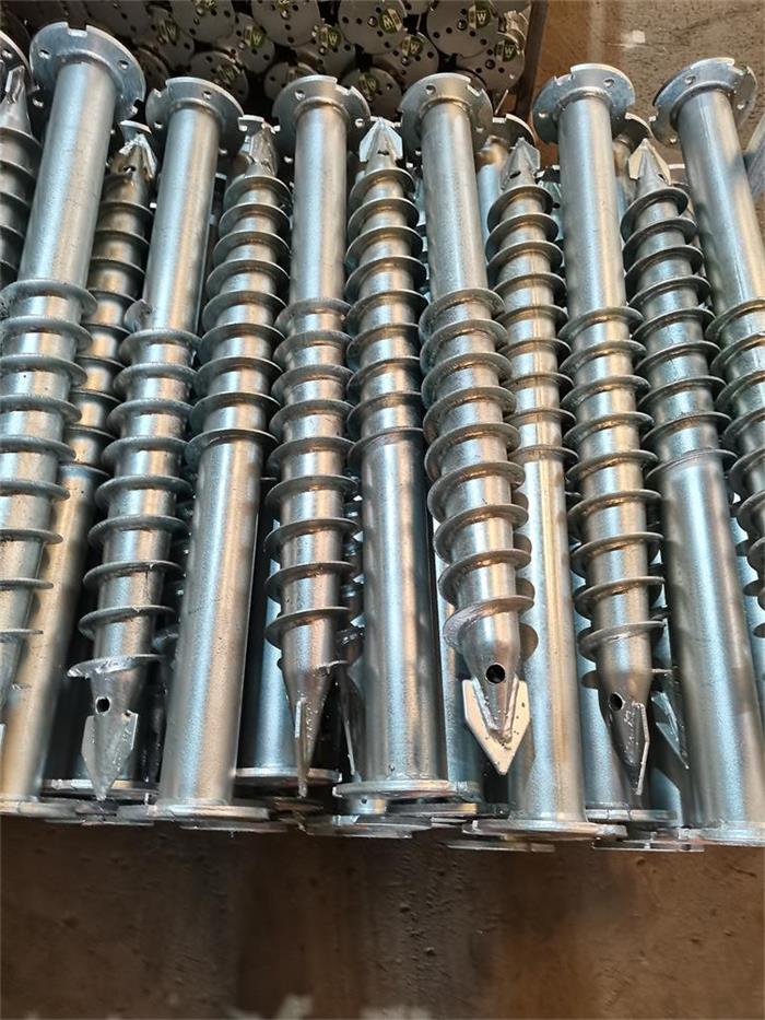 Galvanized Ground Screw Pile For Solar Ground Mounting