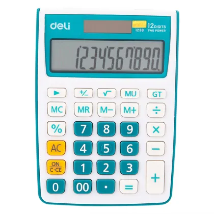 Cute Dual-Power Business Calculator - Deli E1238