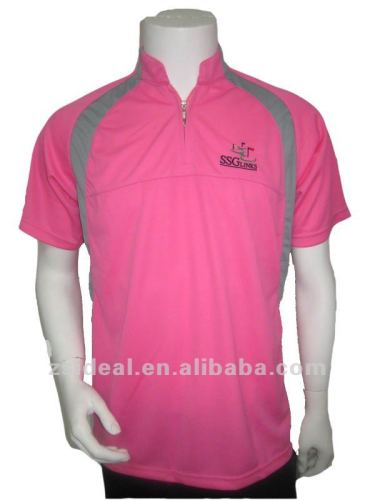 Men's polyester dry fit short sleeve custome golf shirt