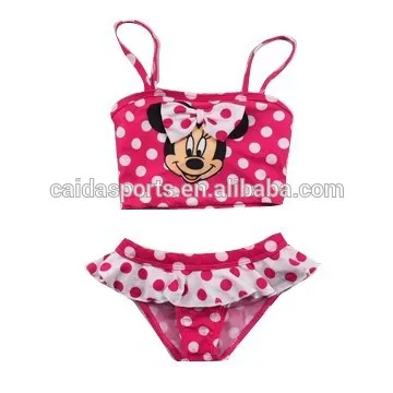 Good quality pink girl bikini swimsuits