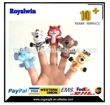 2015 China hot sell pvc toy animal finger puppet