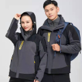 Fashion wanita kamuflase jaket tahan air terlepas