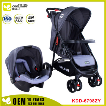 Manufacturer 2016 New Baby Stroller 2 in 1 Stroller with Car Seat Big Wheels