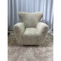 Fauteuil salon moderne en bois massif