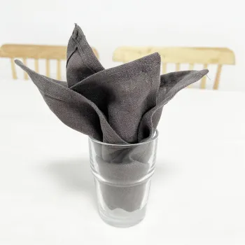 New 100% Linen Fabric Napkins - Elegant Pure Color Napkins for Restaurants and Kitchens