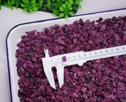 SUPER QUALITY IQF DICED PURPLE POTATO