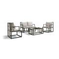 Sofá de muebles de patio de aluminio