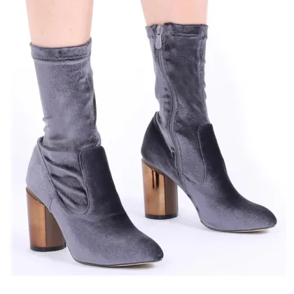 women faux suede short ankle boots