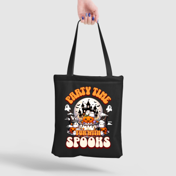 Halloween Spectral Celebration Canvas Tote