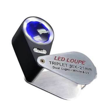 High Quality 30X Jewelry Diamond Gem Loupe with LED Light - Gemoro Loupes