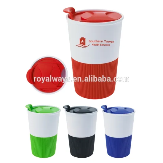 14oz food grade single wall durable coffee cups with slip lid
