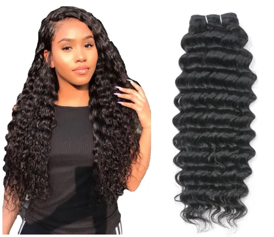 Factory Price Brazilian Natural Human Deep Wave Hair Extension