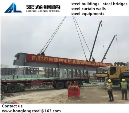 Highway steel bridge box column