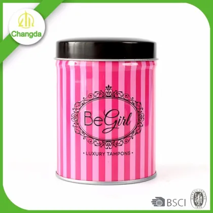 wholesale meta lsanitary towel tin cans