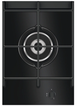 Singe Gas Cooker Aeg Black Glass