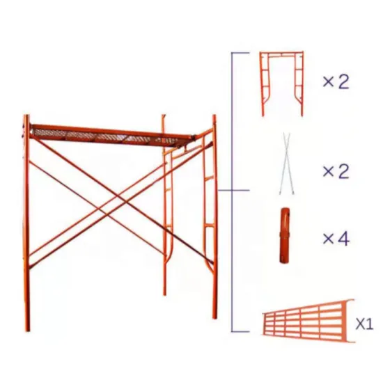 5.6'7" Arch Walk-thru Scaffold Zinc Steel Fence