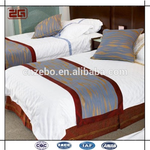 Wholesale Elegant High Quality 5Star Hiton Hotel Decorative Bed Runner for Hotel                        
                                                Quality Choice