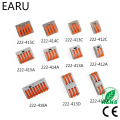 Type 222-412/413 PCT212/213 5pcs 415 PCT-215 Universal Compact Wire Wiring Connector Terminal Block 214 218 SPL-3/2