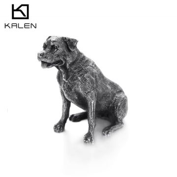 KALEN Pet Rottweiler Stainless Steel Home Decoration