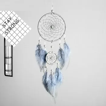 Wholesale Affordable Handmade Dreamcatchers with Colorful Feathers for Home Decoration