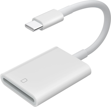 USB C SD Card Reader - Adattatore USB 3.0 ad alta velocità per iPhone 15 Pro Max, iPad Pro, telecamere di gioco e MacBook