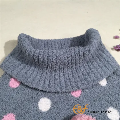 Lady Turtleneck Tassel Thick Pullover Sweater Cape