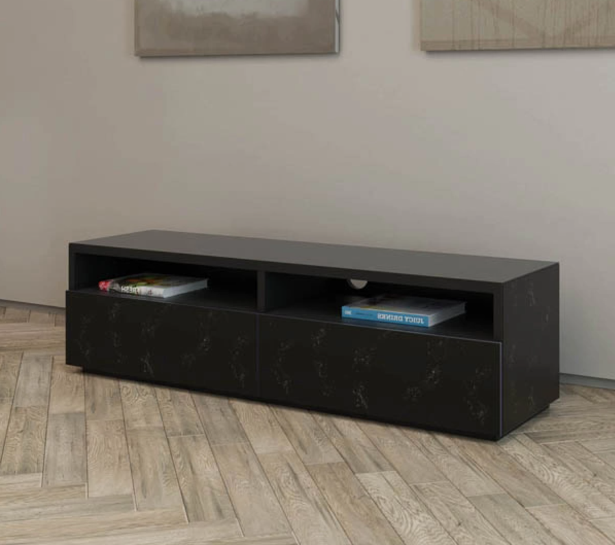 Meuble de salon en verre miroir TV Cabinet