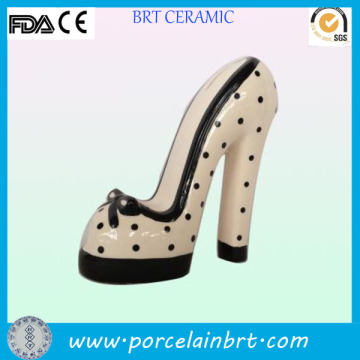 Personalized High-heeled Ceramic Coin Bank