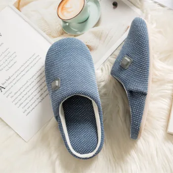 Custom High Quality Unisex Fluffy Heated Slippers
